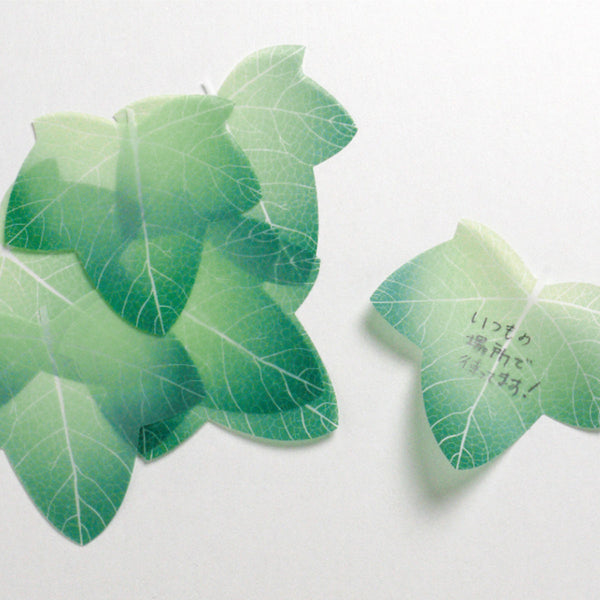 Flower Petal and Leaf Memos Leaf-Green