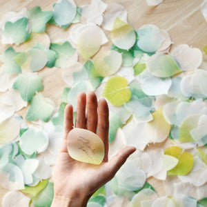 Flower Petal and Leaf Memos Leaf-Green-Stationery-paperable-santoku nyc