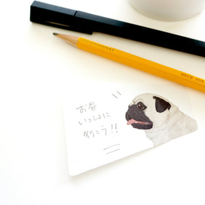Animal Voice Stickies Dogs-Pug-Stationery-paperable-santoku nyc