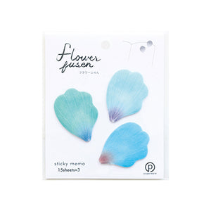Flower Petal and Leaf Stickies Flower Petal-Blue-Stationery-paperable-santoku nyc