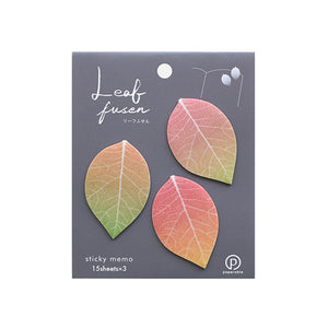 Flower Petal and Leaf Stickies Leaf-Pink-Stationery-paperable-santoku nyc