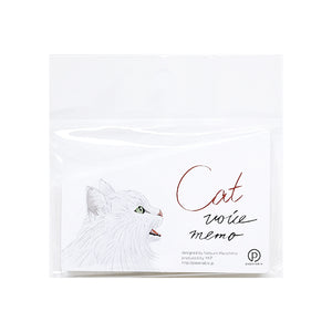 Cat Voice Memo Chinchilla Cat-Stationery-paperable-santoku nyc