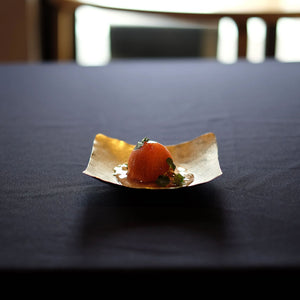 Tsuiki Suzugami Hand-Hammered Bendable Paper-Thin Tin Plate 'Kazahana' Square - Syouryu