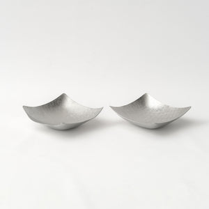 Tsuiki Suzugami Hand-Hammered Bendable Paper-Thin Tin Plate 'Kazahana' Square - Syouryu