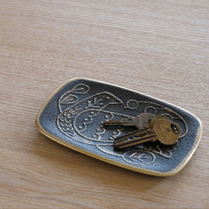 CASTIN' Solid Brass Multi-Purpose Tray (Small) - Black Finish-Trays + Catchalls-CASTIN'-santoku nyc