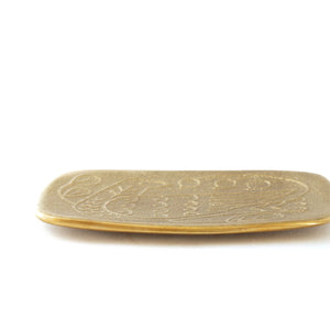 CASTIN' Solid Brass Multi-Purpose Tray (Small) - Natural Brass-Trays + Catchalls-CASTIN'-santoku nyc