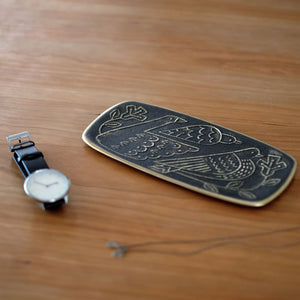 CASTIN' Solid Brass Multi-Purpose Tray (Large) - Black Finish-Trays + Catchalls-CASTIN'-santoku nyc