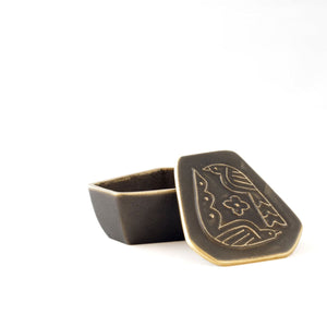 CASTIN' Brass Trinket Box - Black Finish-Trays + Catchalls-CASTIN'-santoku nyc