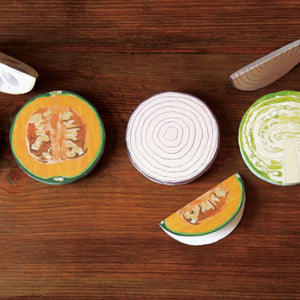 Fruits and Veggie Memo Blocks Veggies-Red Onion-Stationery-paperable-santoku nyc