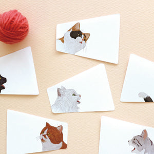 Animal Voice Stickies Cats-Calico Cat-Stationery-paperable-santoku nyc