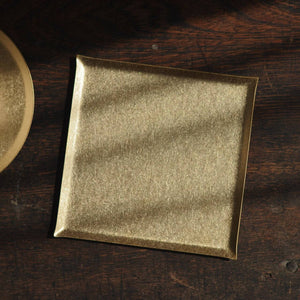 Matte Brass Square Tray - a.278-Home decor-a.278-santoku nyc
