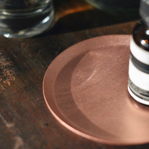 Matte Copper Circle Tray - a.278-Home decor-a.278-santoku nyc