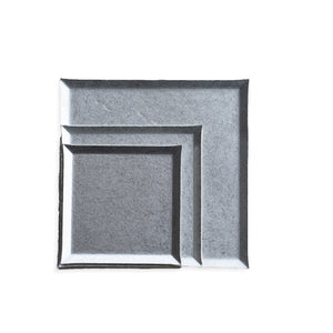 Matte Pewter Square Tray - a.278-Home decor-a.278-santoku nyc