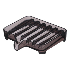 Acrylic Self-Draining Soap Tray-Soap Dish-Yamazaki Home-Black-santoku nyc
