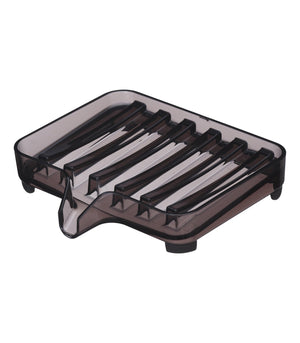 Acrylic Self-Draining Soap Tray - Yamazaki Home-Soap Dish-Yamazaki Home-Black-SANTOKU NYC