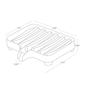 Acrylic Self-Draining Soap Tray - Yamazaki Home-Soap Dish-Yamazaki Home-SANTOKU NYC