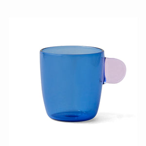 TWO TONE Heat-Resistant Glass Demitasse Cup - amabro-Glassware-santoku nyc