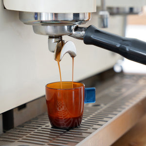 TWO TONE Heat-Resistant Glass Demitasse Cup - amabro-Glassware-santoku nyc