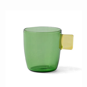 TWO TONE Heat-Resistant Glass Demitasse Cup - amabro-Glassware-santoku nyc