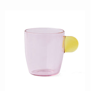 TWO TONE Heat-Resistant Glass Demitasse Cup - amabro-Glassware-santoku nyc