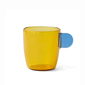TWO TONE Heat-Resistant Glass Demitasse Cup - amabro-Glassware-santoku nyc
