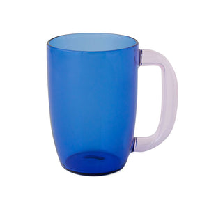 TWO TONE Heat-Resistant Glass Grip Mug - amabro-Glassware-santoku nyc