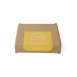 TWO TONE Heat-Resistant Glass Plate - amabro-Glassware-amabro-santoku nyc