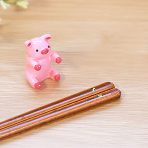 Animal Chopstick Rest Set 'Pig' - Miyoshi Shikki