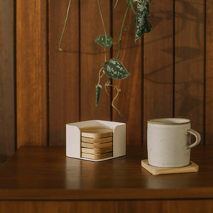APTO Contour Coaster Set, Wood - Yamazaki Home