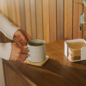 APTO Contour Coaster Set, Wood - Yamazaki Home