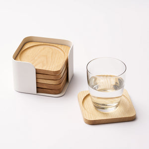 APTO Contour Coaster Set, Wood - Yamazaki Home