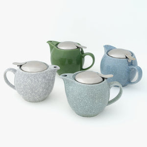 BEE HOUSE Round Teapot for One 15 oz Crackled Collection - ZERO JAPAN