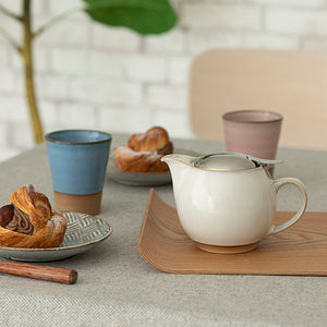 BEE HOUSE Round Teapot for One 15 oz Earth Color - ZERO JAPAN