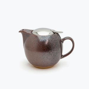 BEE HOUSE Round Teapot for Two 24 oz Earth Color - ZERO JAPAN