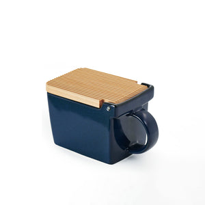 BEE HOUSE Salt Box 16 oz - ZERO JAPAN-Kitchen-ZERO JAPAN-Jeans Blue-SANTOKU NYC