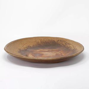 Microwave- and oven-safe Bizen plate 'Round' - ONI BIZEN-Plates-santoku nyc