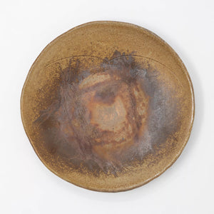 Microwave- and oven-safe Bizen plate 'Round' - ONI BIZEN-Plates-santoku nyc