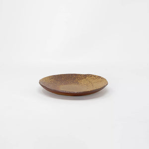 Microwave- and oven-safe Bizen plate 'Round' - ONI BIZEN-Plates-santoku nyc