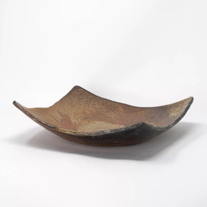 Microwave- and oven-safe Bizen plate 'Square' - ONI BIZEN-Plates-santoku nyc