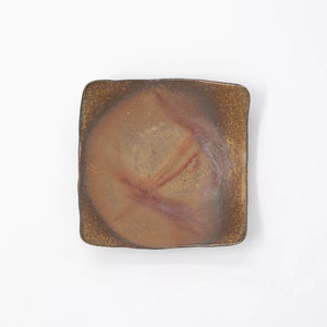 Microwave- and oven-safe Bizen plate 'Square' - ONI BIZEN-Plates-santoku nyc