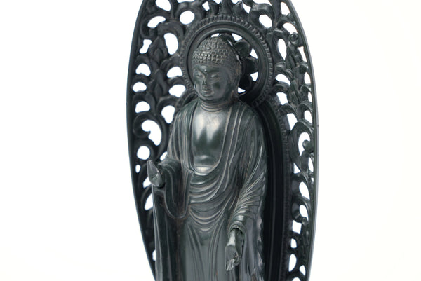 Amida Buddha Statues - Bronze Matte (Green)