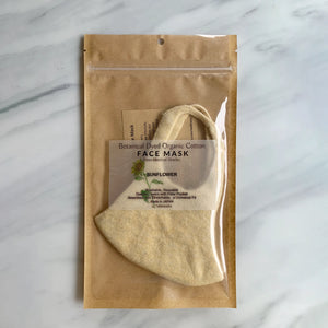 Unisex Botanical Dyed Organic Cotton Face Mask Carnation(Pink) - Tabbisocks