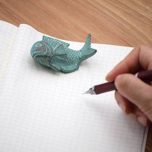 Brass Book Weight – Fortune Welcomer Sea Bream - GINGADO