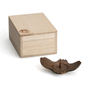 Brass Candle Holder ‘Wave’ - NOUSAKU-Candle Holder-NOUSAKU-santoku nyc