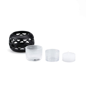 Brass Candle Shade with Glass Holder & Candle - NOUSAKU-Candle Holder-NOUSAKU-santoku nyc