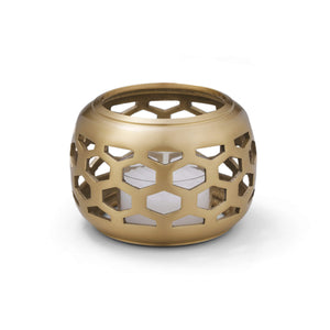 Brass Candle Shade with Glass Holder & Candle - NOUSAKU-Candle Holder-NOUSAKU-Gold-santoku nyc