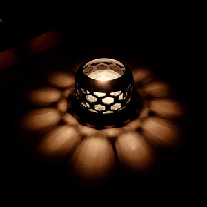 Brass Candle Shade with Glass Holder & Candle - NOUSAKU-Candle Holder-NOUSAKU-santoku nyc