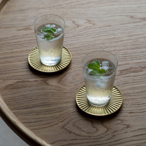 Brass Coaster 'Lightbeam' - FUTAGAMI-Coaster-FUTAGAMI-santoku nyc