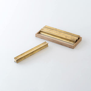 Brass Cutlery Rest Set of 4 'Meteor' S/L - FUTAGAMI