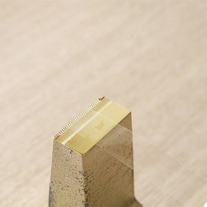 brass-desktop-tape-dispenser-small-futagami-FUTA-B-TD-S-close-up-cutter